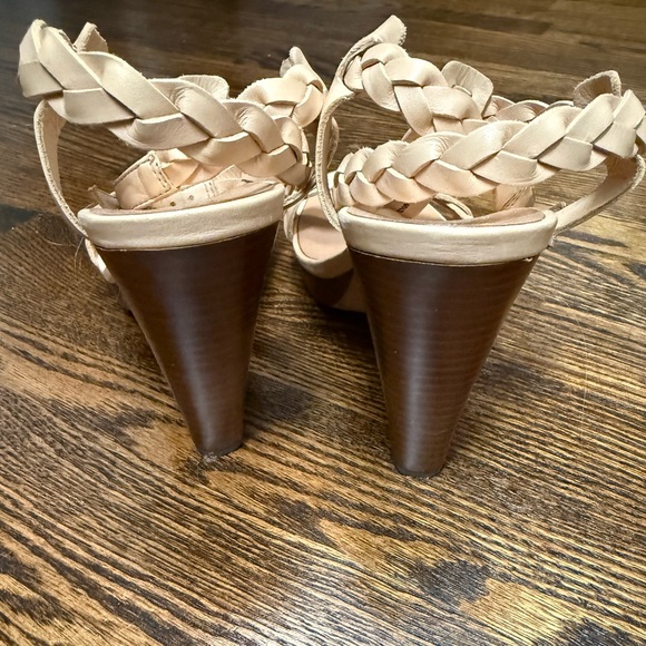 Juicy Couture Women's Leather Braided Ankle Strap Sandals Size 7 - Picture 4 of 7